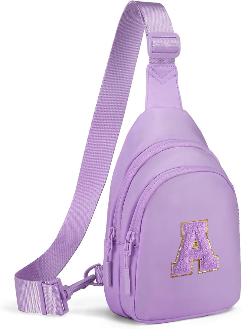 Viverte Small Initial Sling Bag for Girls & Women - Cute Crossbody Fanny Pack Gift - Image 1